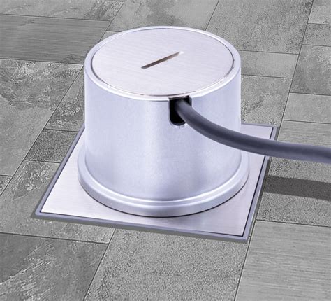 electrical floor plug boxes|surface mount floor box.